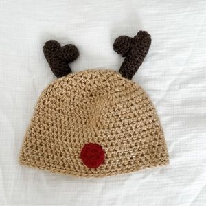 Rudolph Reindeer Hat | Homemade | 6-12 Months